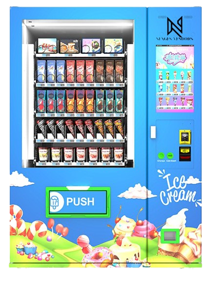 Elevated Frozen Foods Vending Machine