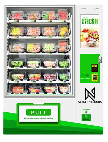 Elevator Cut Fruits & Vegetables Vending Machine